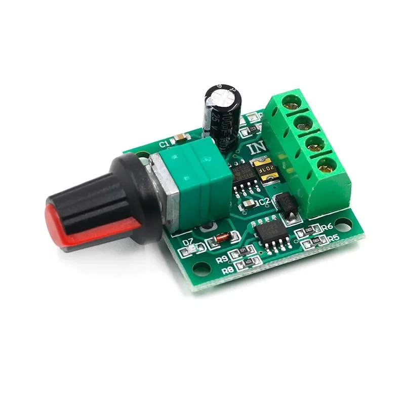 1pc DC Motor 1.8V 3V 5V 6V 12V PWM Adjustable Speed Controller Potentiometer Knob Switch Kit Control Governor
