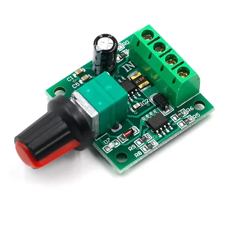 1pc DC Motor 1.8V 3V 5V 6V 12V PWM Adjustable Speed Controller Potentiometer Knob Switch Kit Control Governor