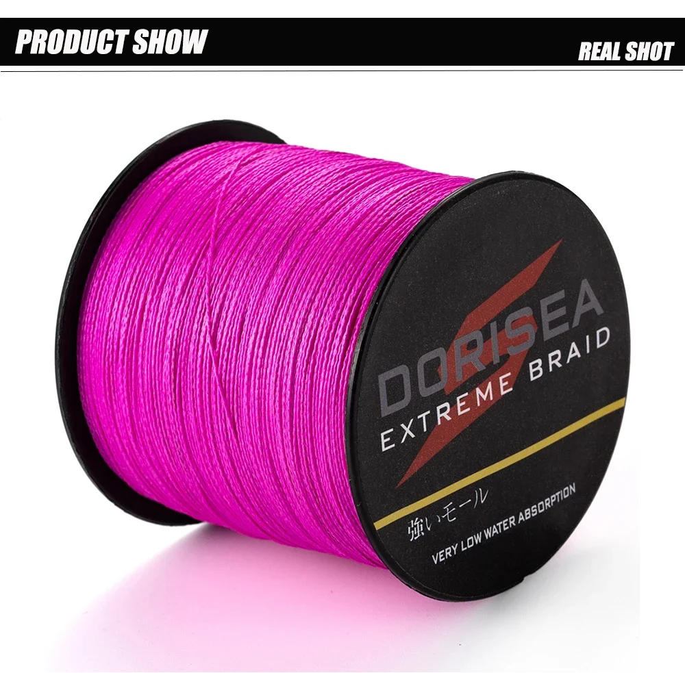 DORISEA X4 100M 6LB-100LB Extreme Braided PE Multifilament Fishing Line Wire Pesca Tackle