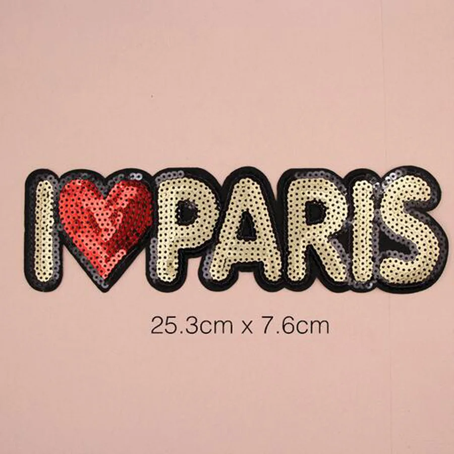 Big Sequin Applique Patches Transfer for clothing Backpacks Jackets Iron-on Stitch Sewing Applications Adhesive Thermoadhesive