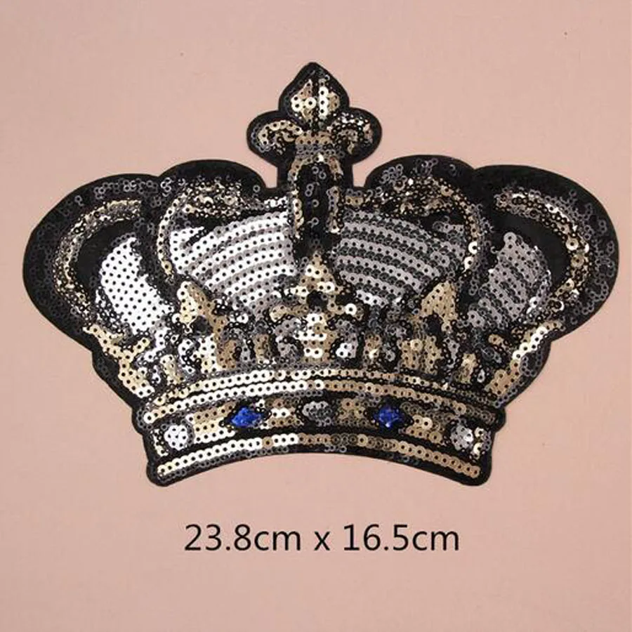 Big Sequin Applique Patches Transfer for clothing Backpacks Jackets Iron-on Stitch Sewing Applications Adhesive Thermoadhesive