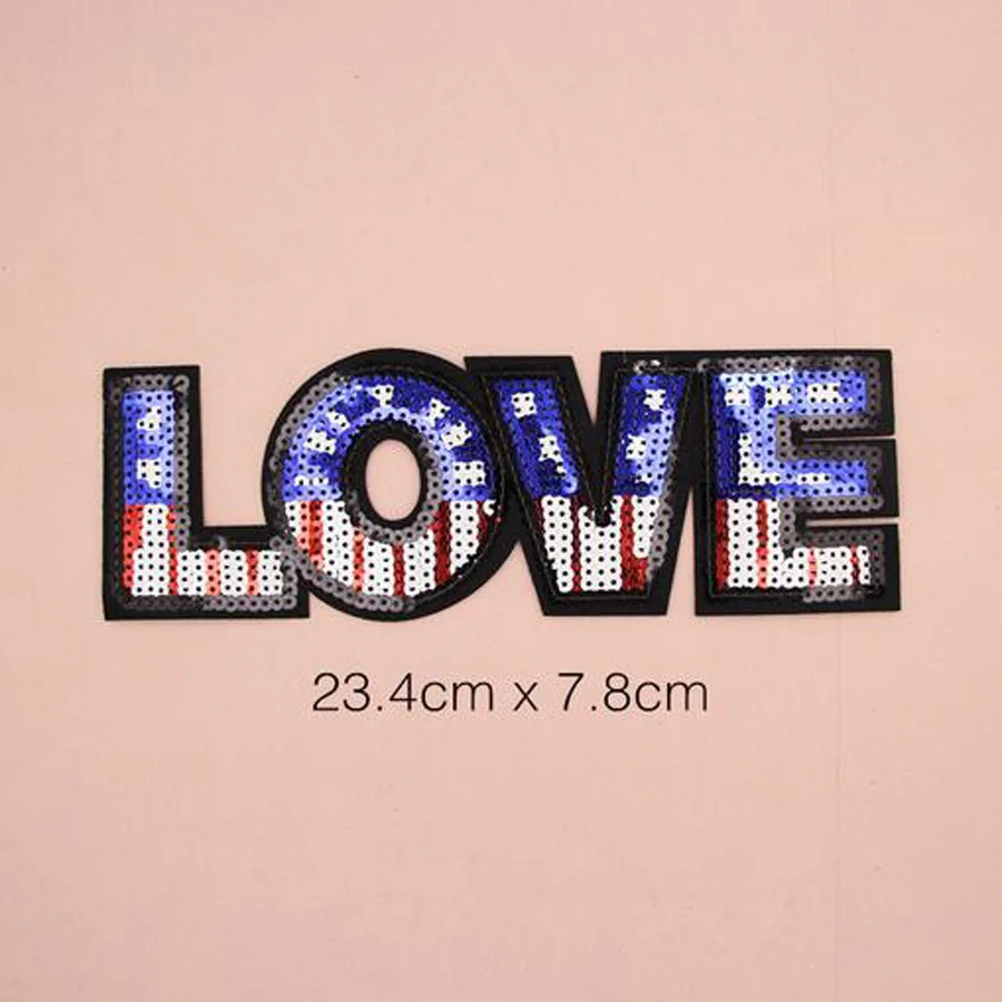 Big Sequin Applique Patches Transfer for clothing Backpacks Jackets Iron-on Stitch Sewing Applications Adhesive Thermoadhesive
