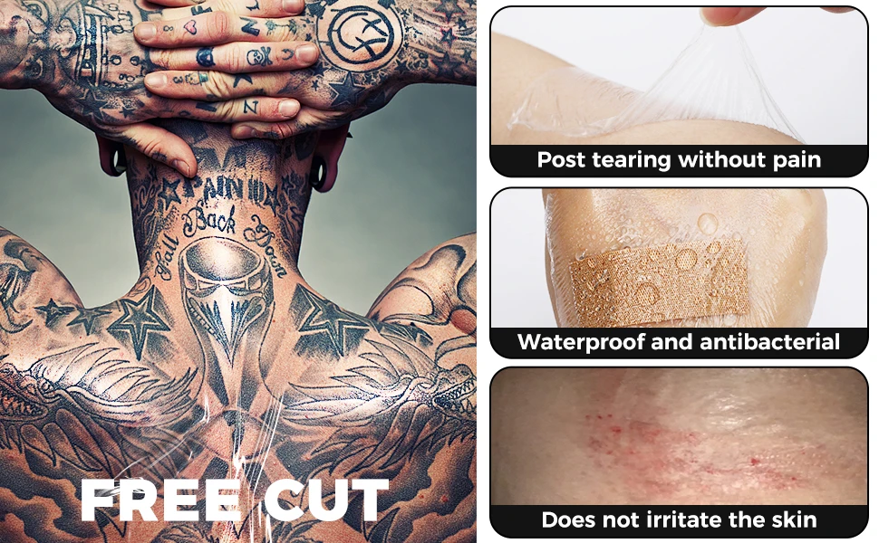 5m Waterproof Protective Tattoo Healing Film For Aftercare Bandage Transparent Skin Repair Wrap Roll