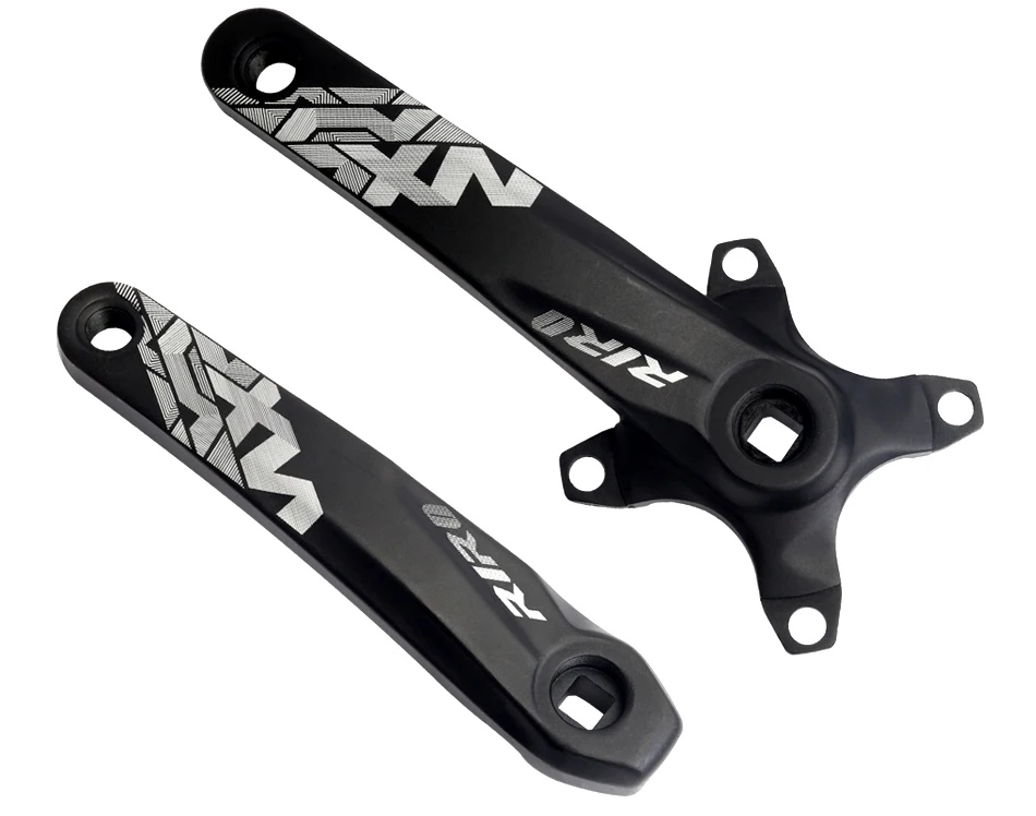 GOLDIX Square Hole Bicycle Crankset Aluminum Alloy MTB Crank 165/170/175mm Length Narrow Wide Teeth 104BCD 32/34/36/38/40/42T
