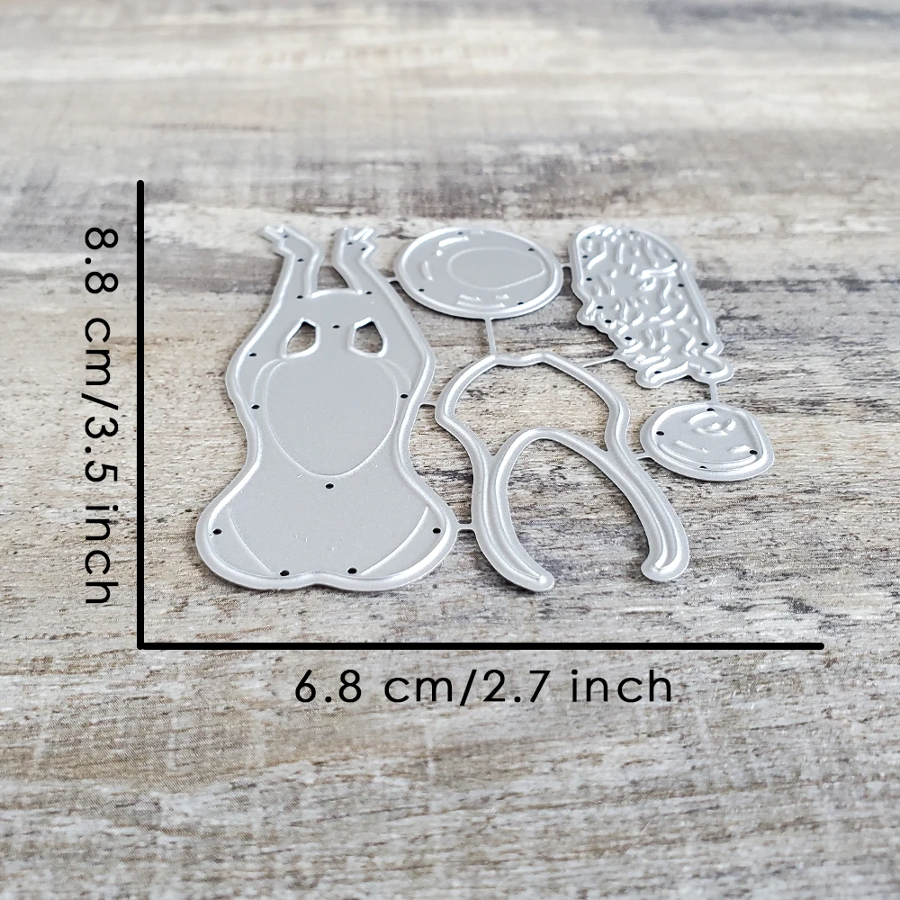 Catlove Summer Back silhouette Metal Cutting Dies Scrapbooking Mold Stencil Die Cuts Card Making DIY Craft Embossing New Dies