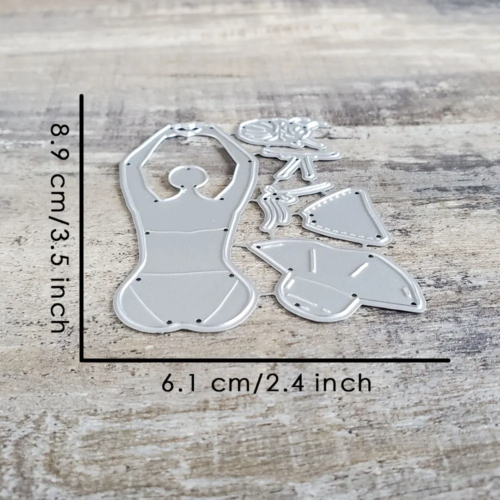 Catlove Summer Back silhouette Metal Cutting Dies Scrapbooking Mold Stencil Die Cuts Card Making DIY Craft Embossing New Dies