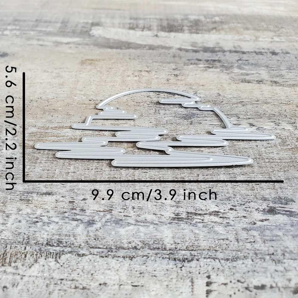 Catlove Summer Back silhouette Metal Cutting Dies Scrapbooking Mold Stencil Die Cuts Card Making DIY Craft Embossing New Dies