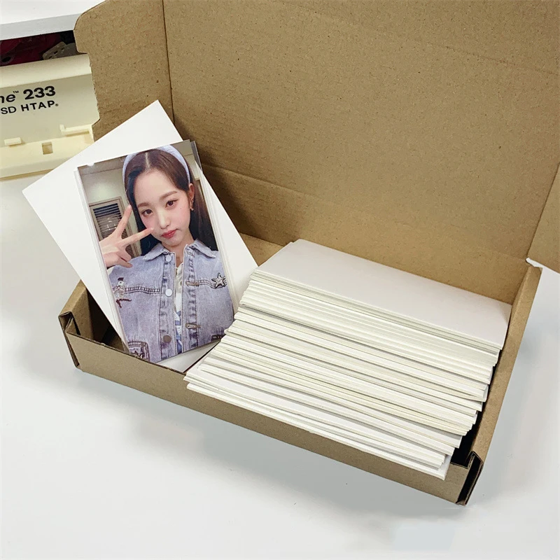 10/20Pcs A7 White Cardboard Card Protection Out Small Card Packaging Thick Cardboard Packaging Office Desk Accessories