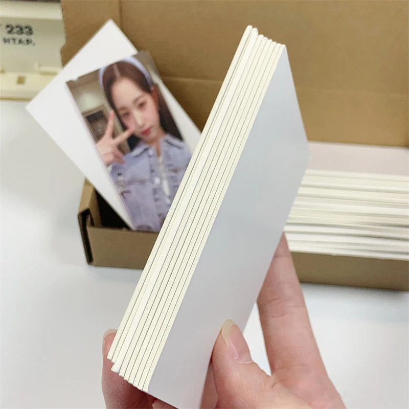 10/20Pcs A7 White Cardboard Card Protection Out Small Card Packaging Thick Cardboard Packaging Office Desk Accessories