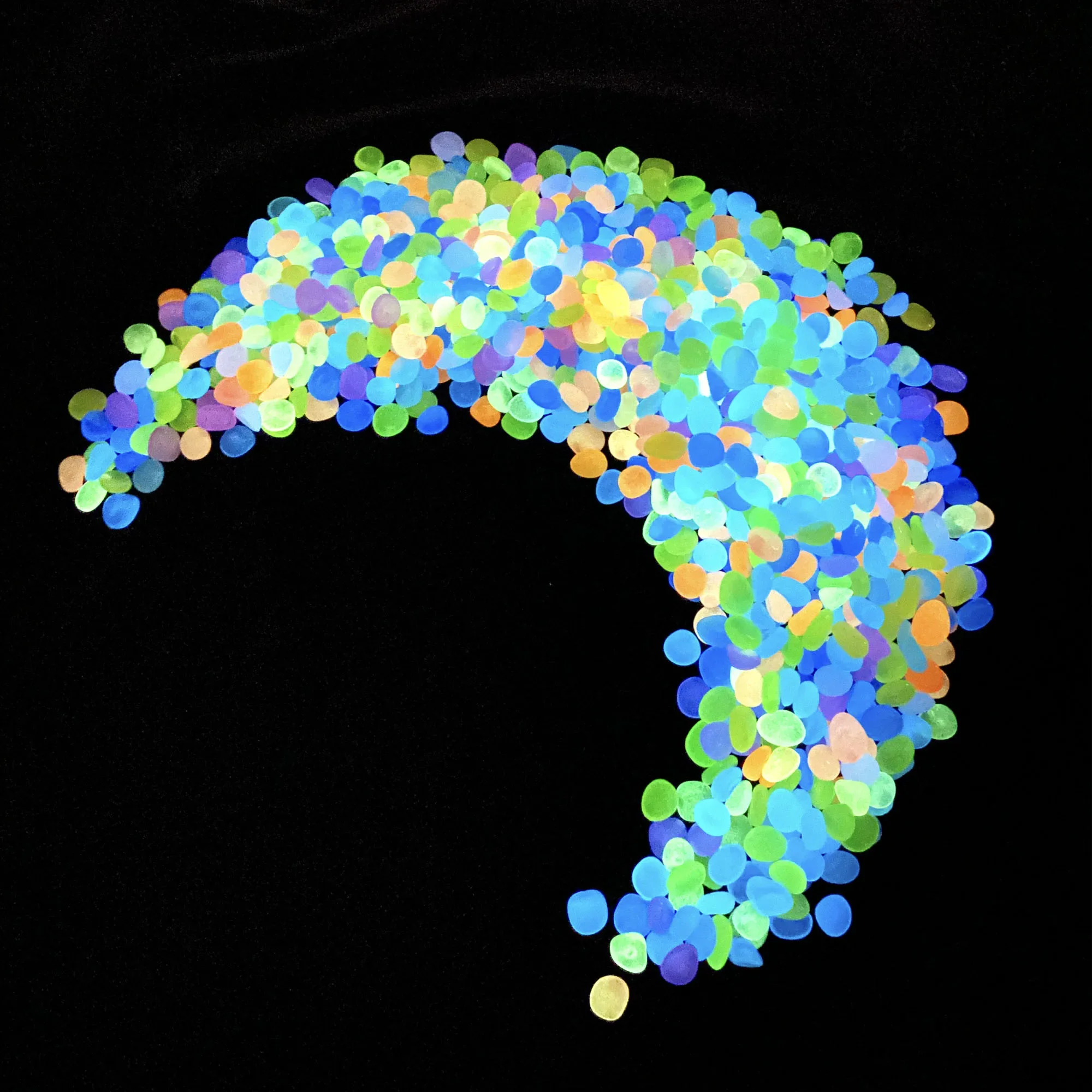 100 Pcs Luminous Rock, Stone Luminous Dark Garden Pebbles, Sidewalk Fish Tank Decoration, Aquariums, Fish Tanks loom