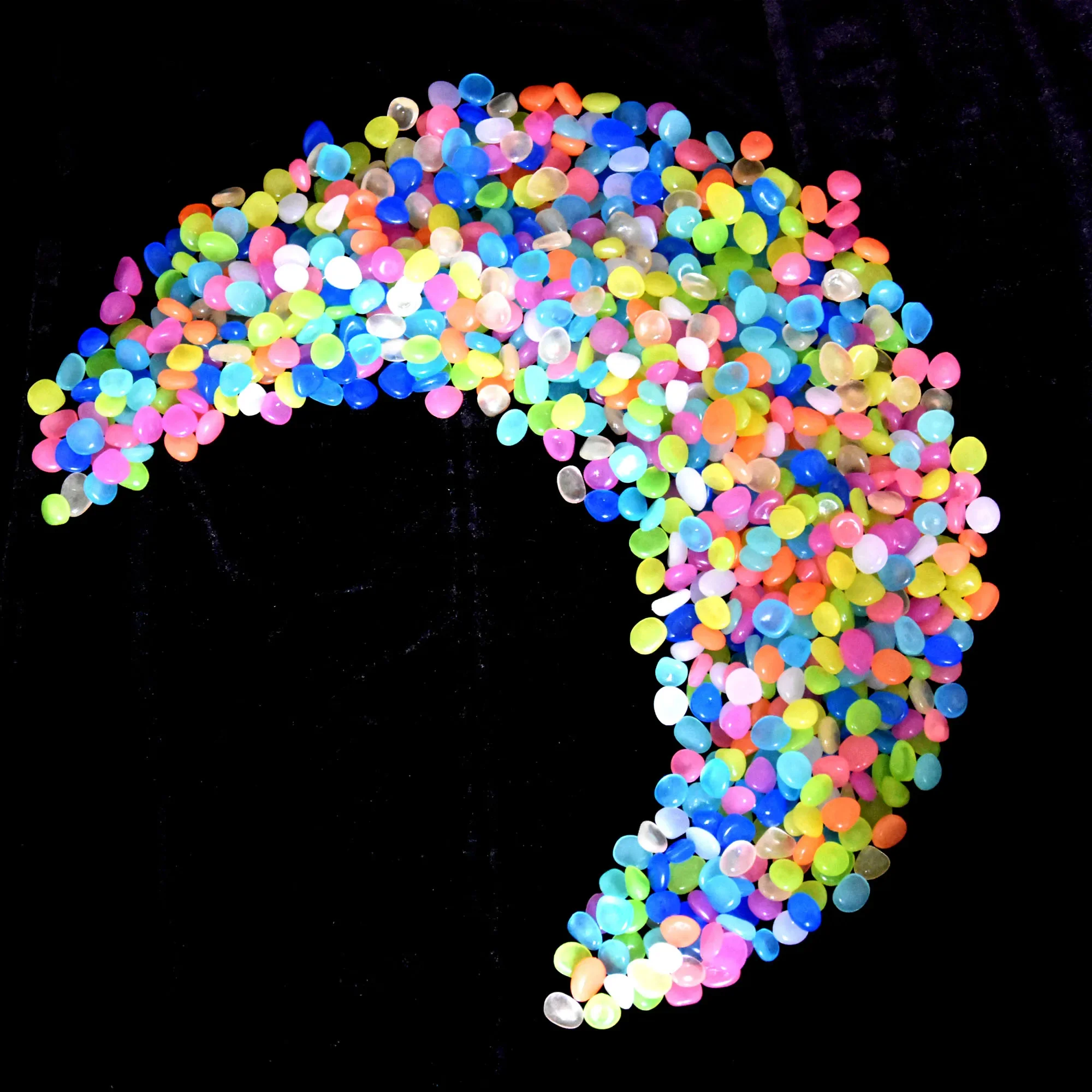 100 Pcs Luminous Rock, Stone Luminous Dark Garden Pebbles, Sidewalk Fish Tank Decoration, Aquariums, Fish Tanks loom
