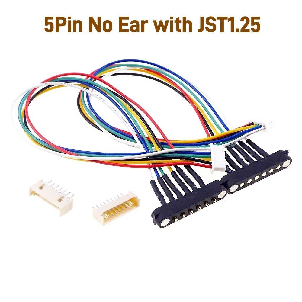 1/3/5 Pair Spring Loaded Male Female 2.54 MM Pitch 2P 3 4 5 6 7 8 9 Pole Through Holes PCB BTB Connector 2A DC Magnetic Pogo Pin