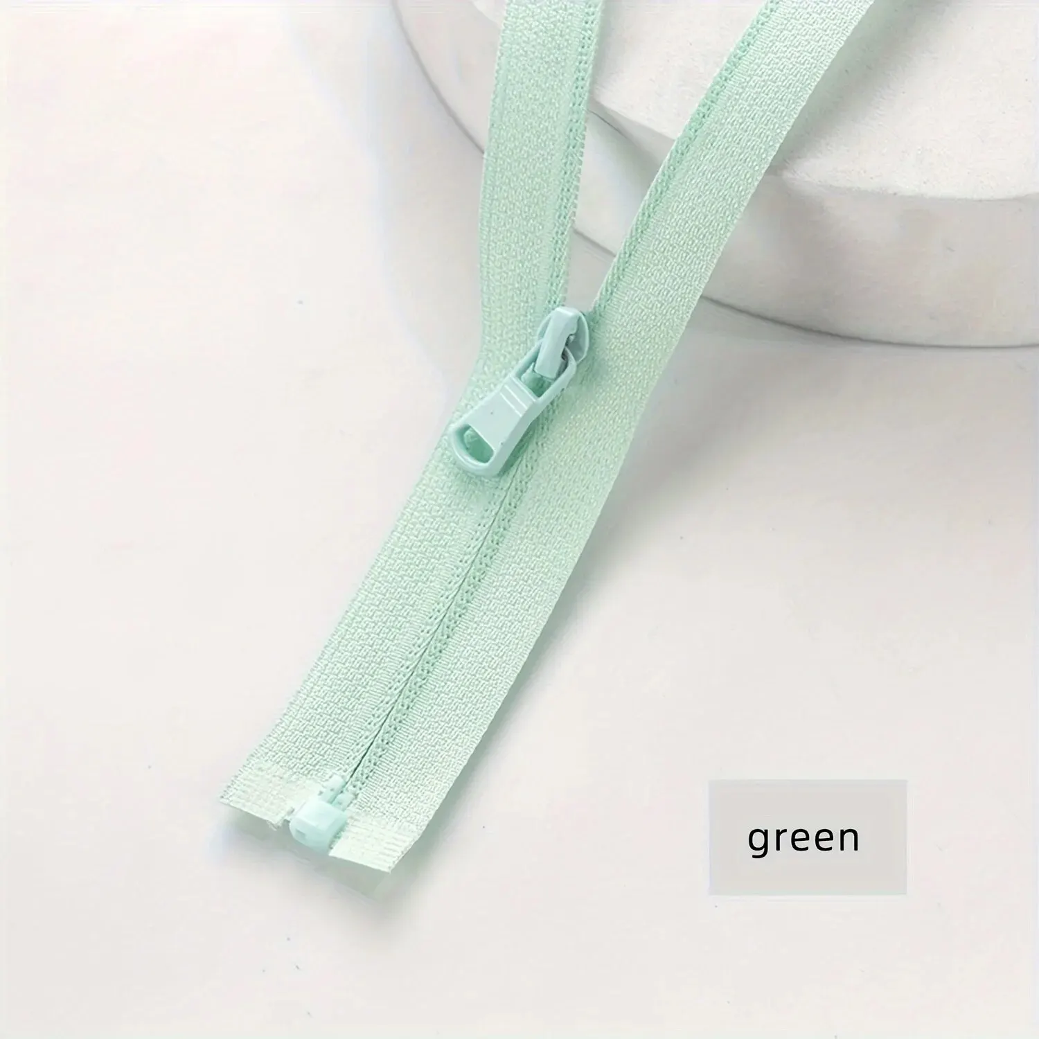 (10pcs)3# Sun-protective Clothing Zipper Single Open Tail Color Sportswear Clothing Reverse Nylon Zipper Multi-size