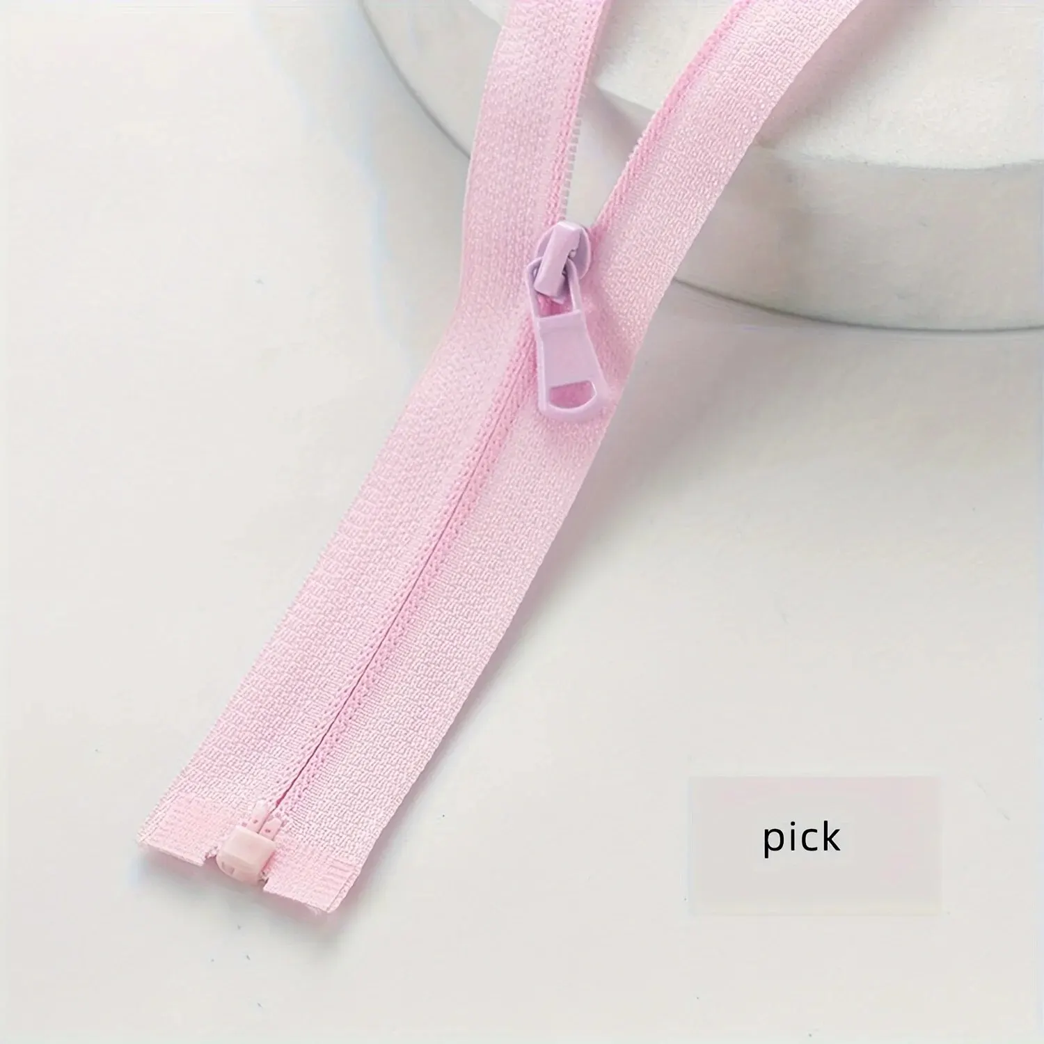 (10pcs)3# Sun-protective Clothing Zipper Single Open Tail Color Sportswear Clothing Reverse Nylon Zipper Multi-size