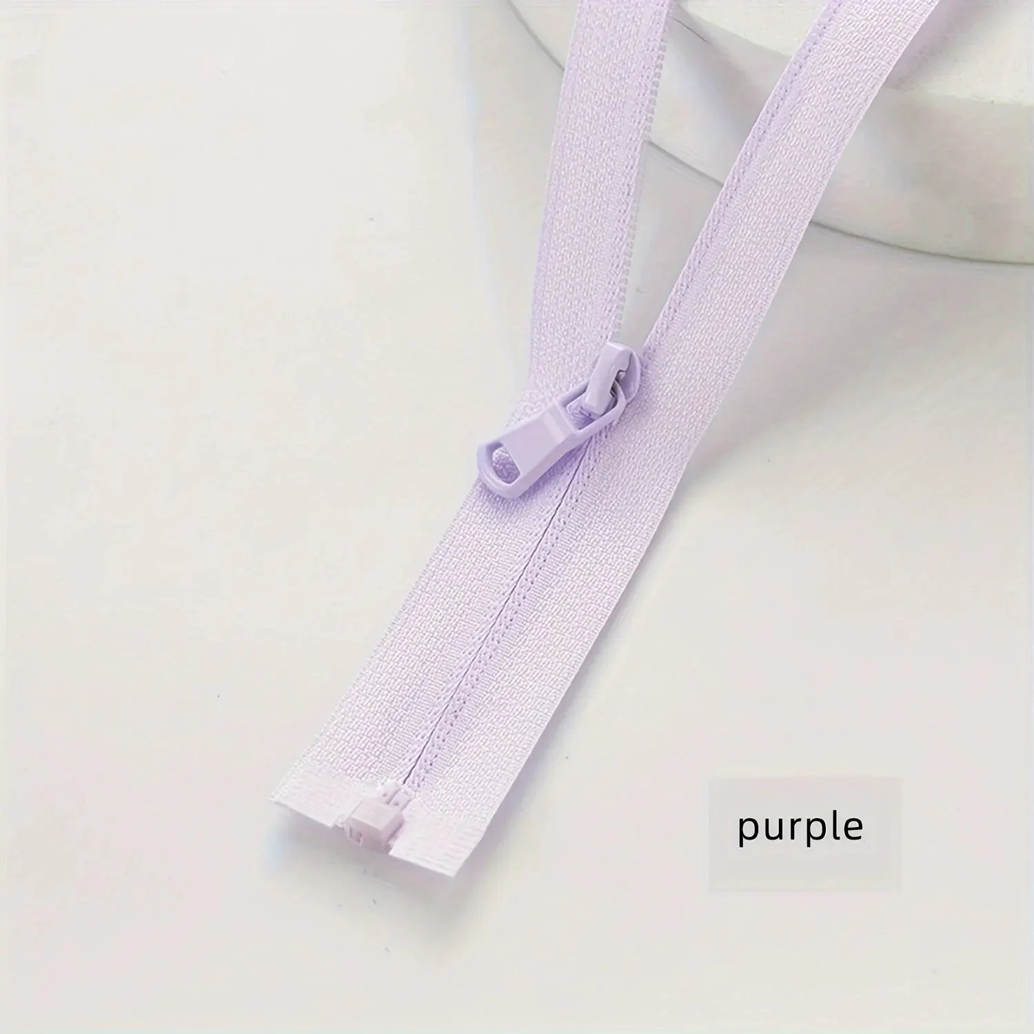 (10pcs)3# Sun-protective Clothing Zipper Single Open Tail Color Sportswear Clothing Reverse Nylon Zipper Multi-size