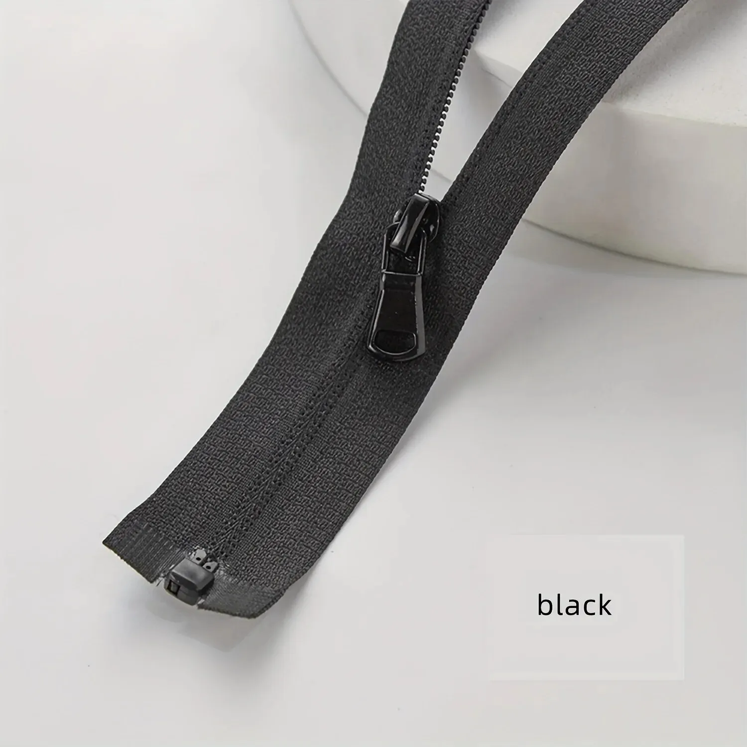 (10pcs)3# Sun-protective Clothing Zipper Single Open Tail Color Sportswear Clothing Reverse Nylon Zipper Multi-size