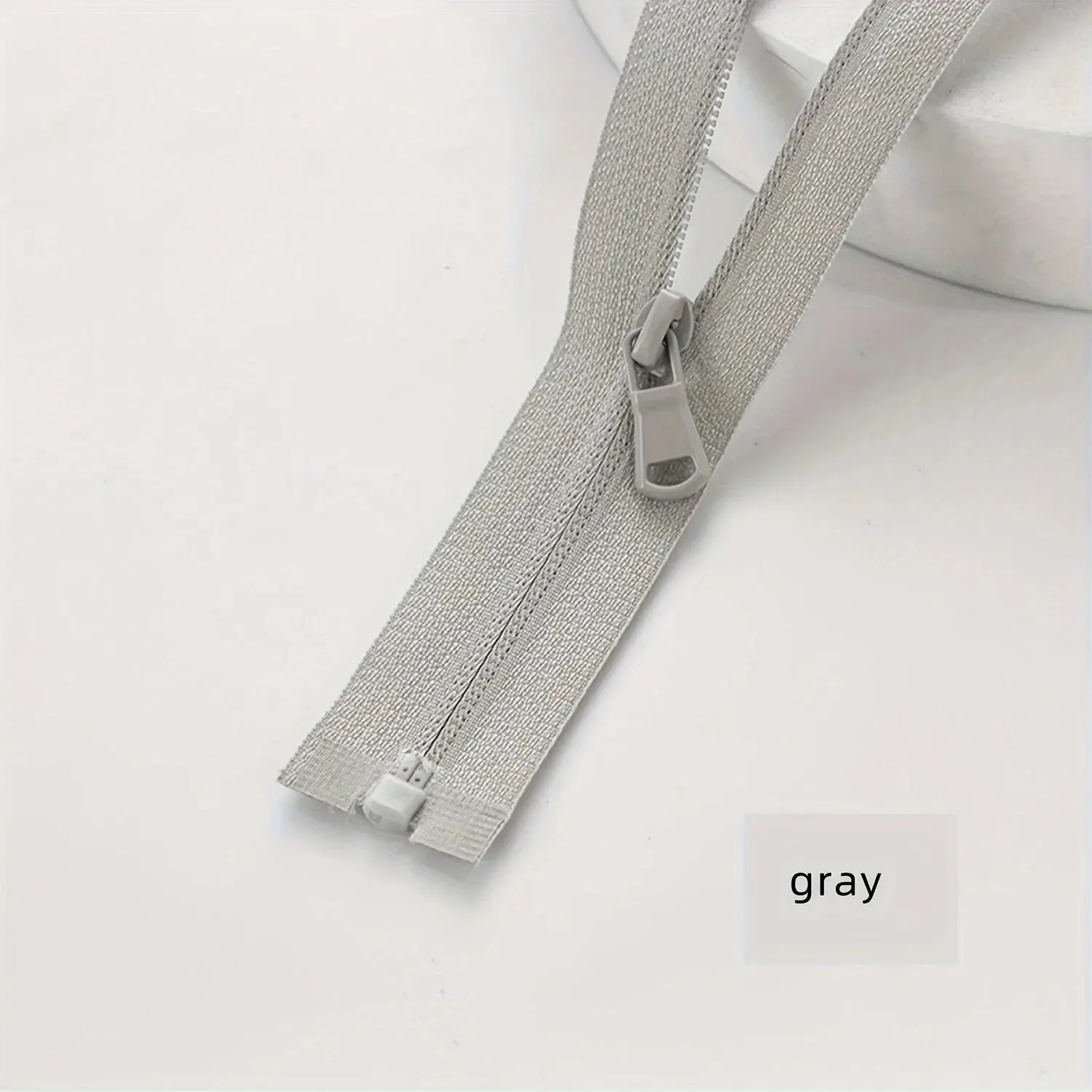 (10pcs)3# Sun-protective Clothing Zipper Single Open Tail Color Sportswear Clothing Reverse Nylon Zipper Multi-size