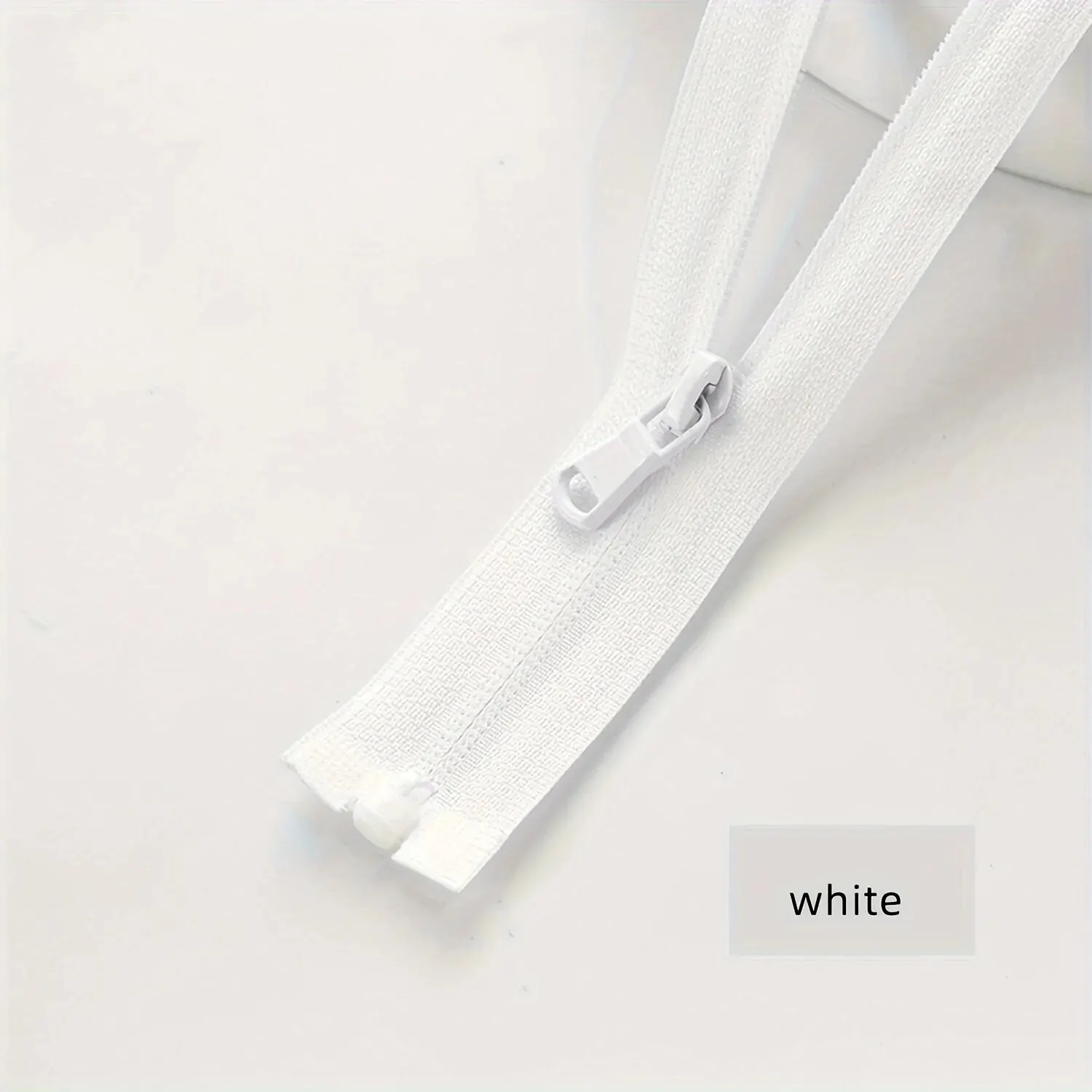 (10pcs)3# Sun-protective Clothing Zipper Single Open Tail Color Sportswear Clothing Reverse Nylon Zipper Multi-size