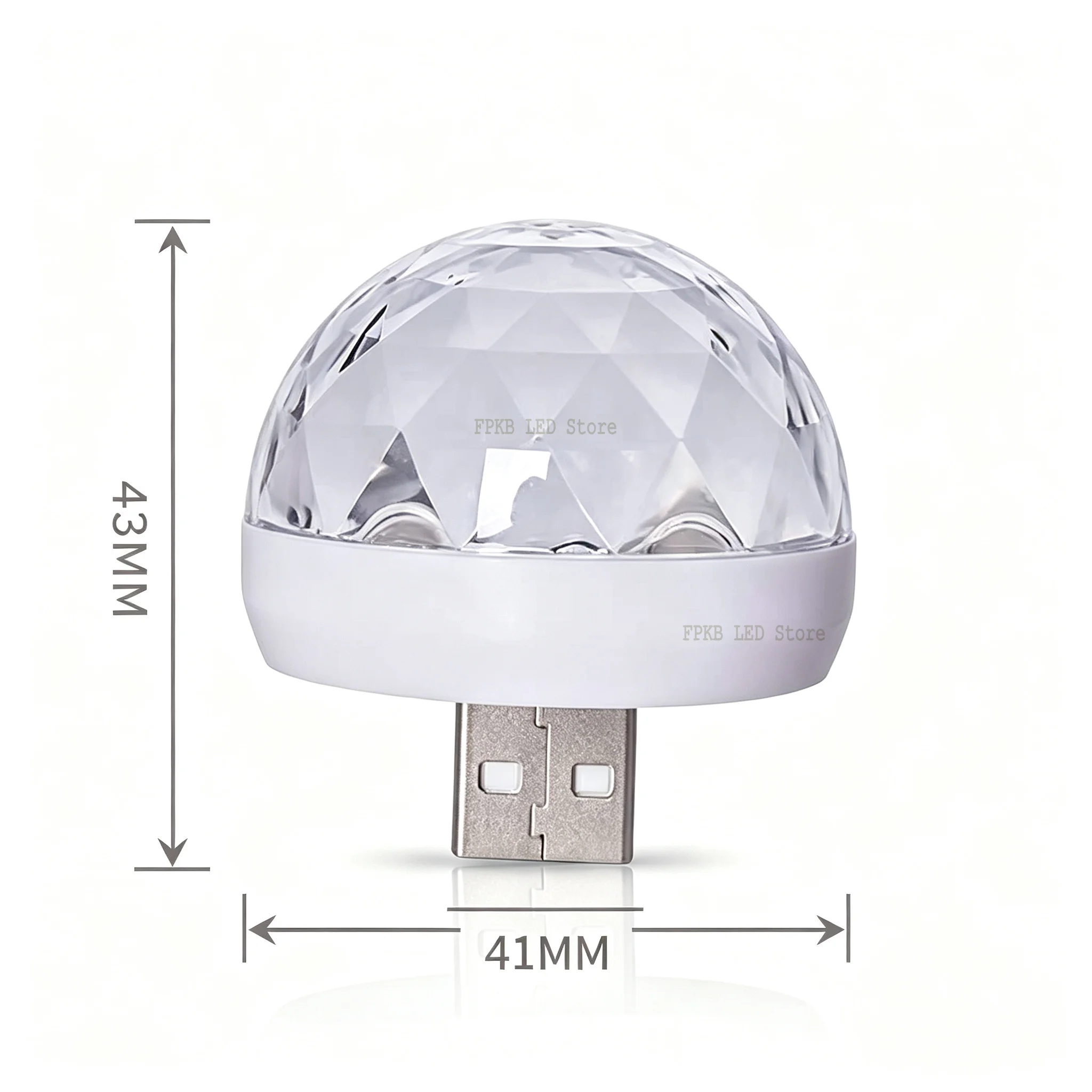 USB LED Disco DJStage Car Light Portable Family Party Ball Colorful Light Bar Club Stage Effect Lamp Mobile Phone Lighting