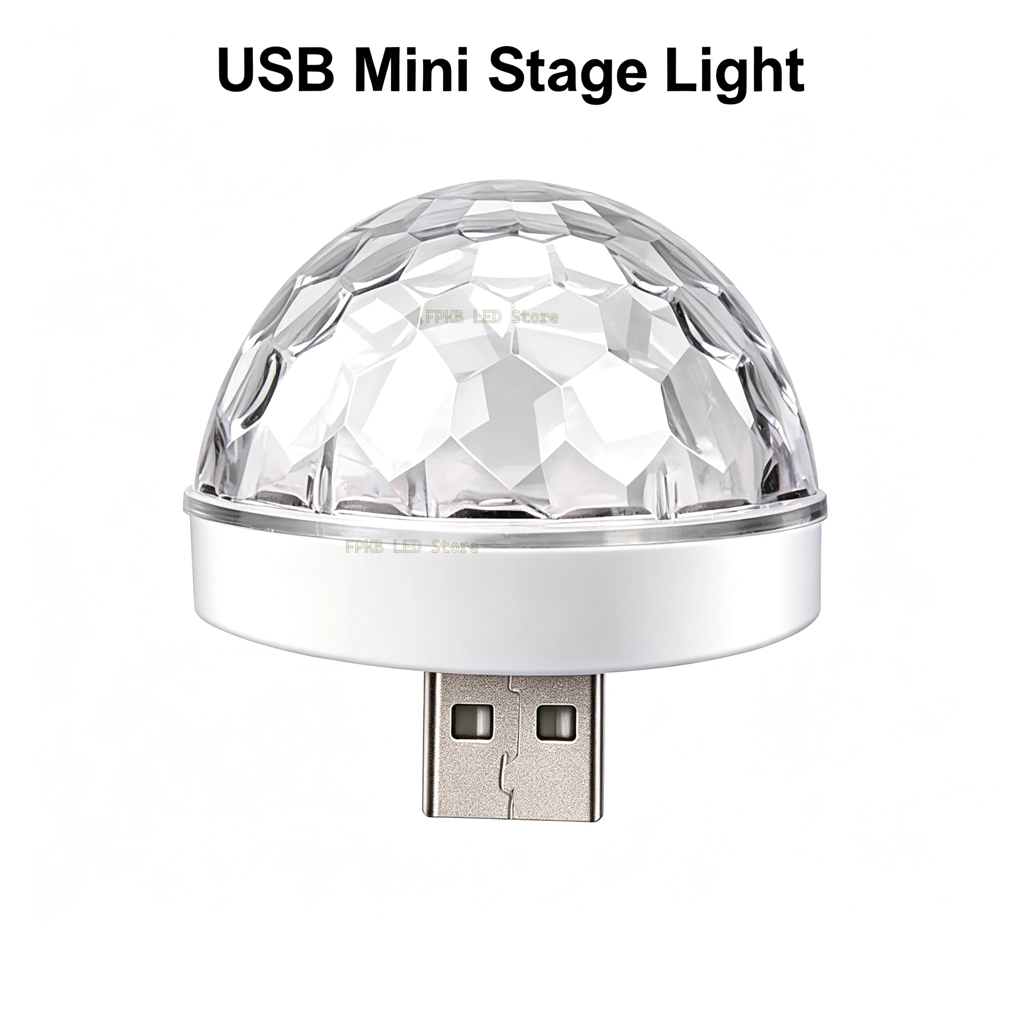 USB LED Disco DJStage Car Light Portable Family Party Ball Colorful Light Bar Club Stage Effect Lamp Mobile Phone Lighting