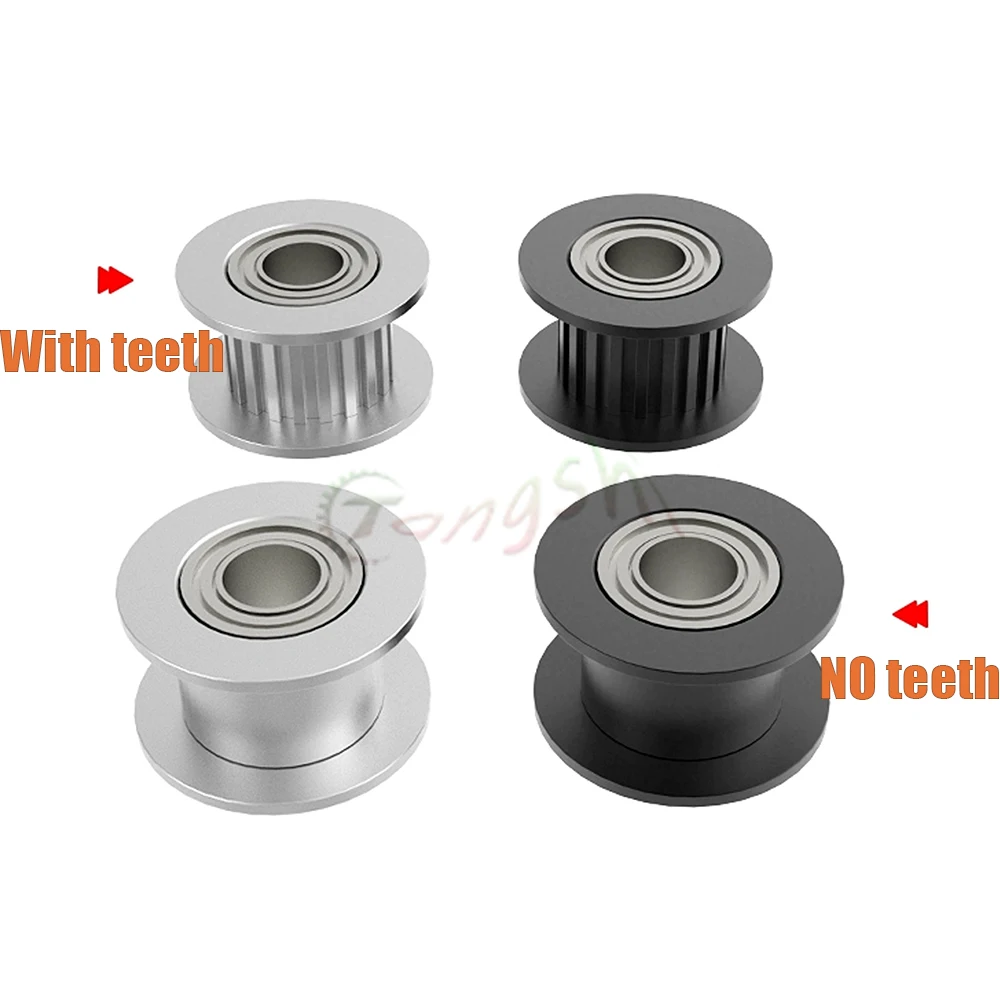 16T 20T 2GT Idler Timing Pulley Bore3/4/5/6mm Width 6/10/15mm GT2 Synchronous Belt 3D Printer CNC Parts Idler Type Pitch 2mm 20T