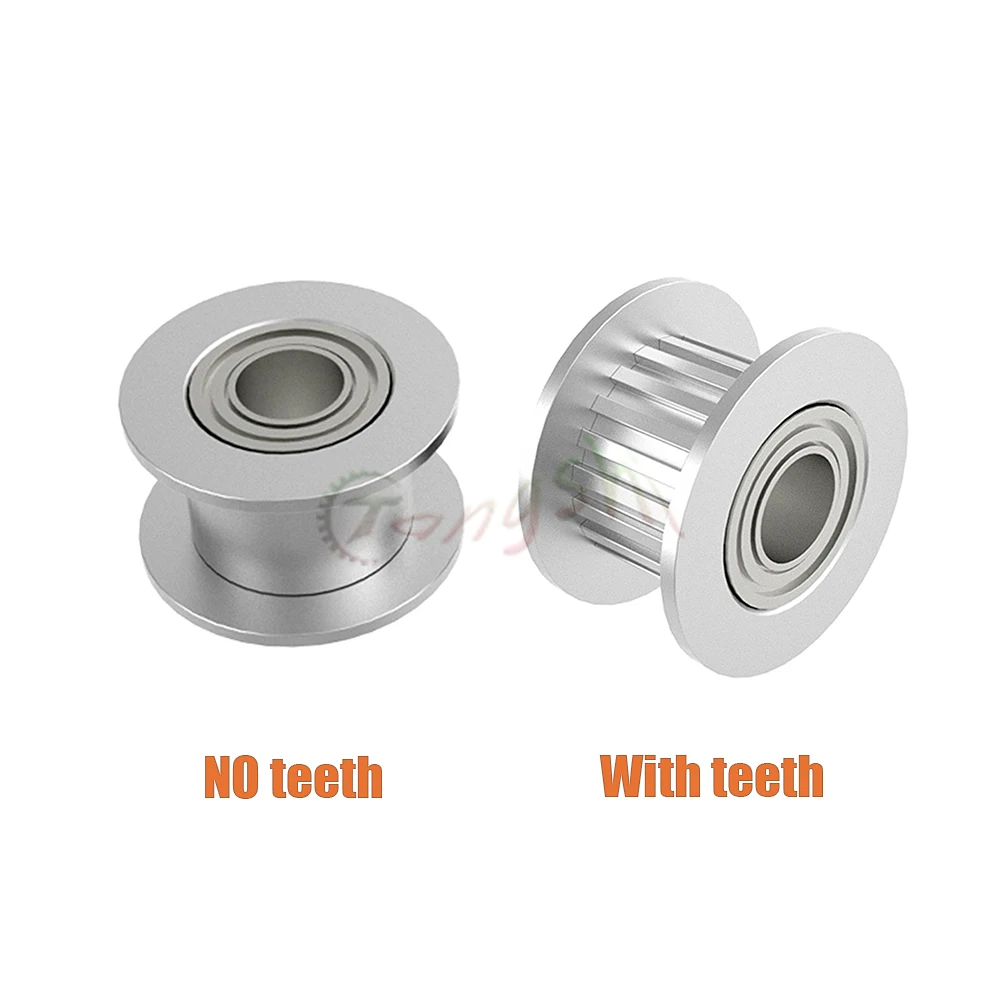 16T 20T 2GT Idler Timing Pulley Bore3/4/5/6mm Width 6/10/15mm GT2 Synchronous Belt 3D Printer CNC Parts Idler Type Pitch 2mm 20T