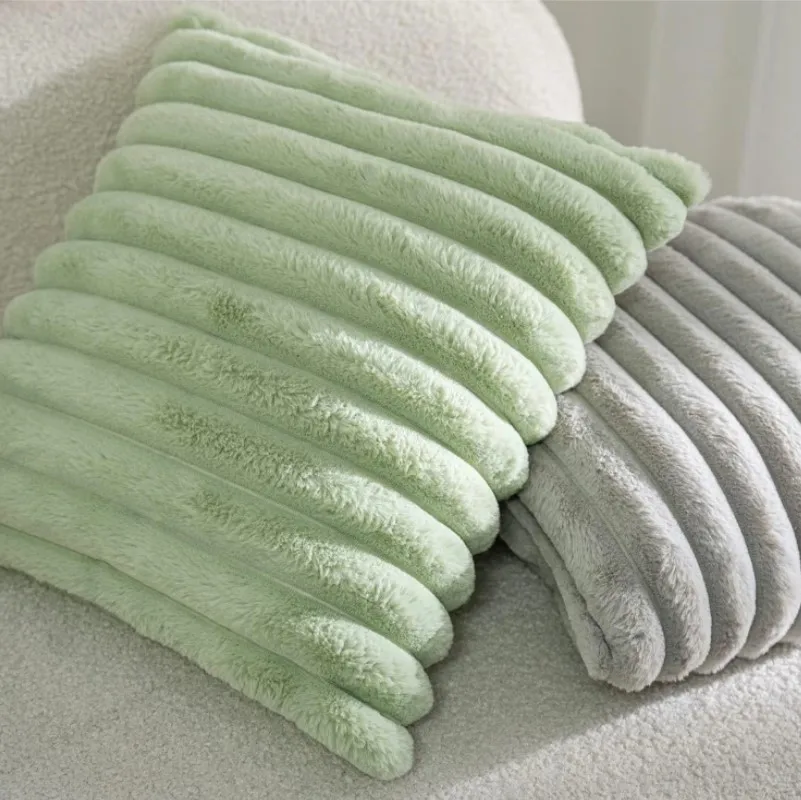 30x50cm 45x45cm Throw Pillow Covers Faux Fur Plush Decorative Couch Cushion Case Soft Pillowcase Orange Saga Green Pink Cream 쿠션