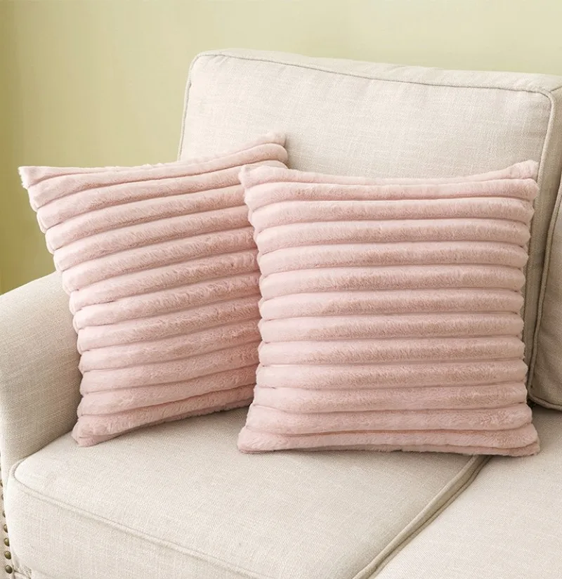 30x50cm 45x45cm Throw Pillow Covers Faux Fur Plush Decorative Couch Cushion Case Soft Pillowcase Orange Saga Green Pink Cream 쿠션