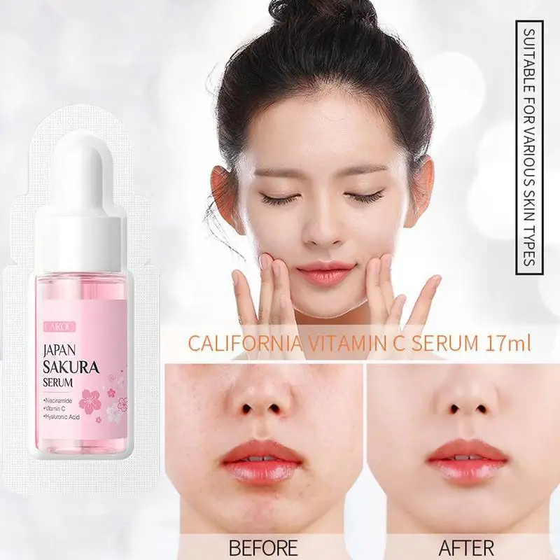 5/10pcs Moisturizing face Serum Nourishing Rejuvenation Skin Serum Shrink Pore Smoothing Face Skin care Travel size 1ml