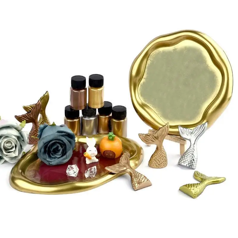 20 Ml Shimmer Metallic Gold Silver Color Pigment Pearlescent Colorant Pearl Pigment Dye UV Resin Epoxy Colour Jewelry Making