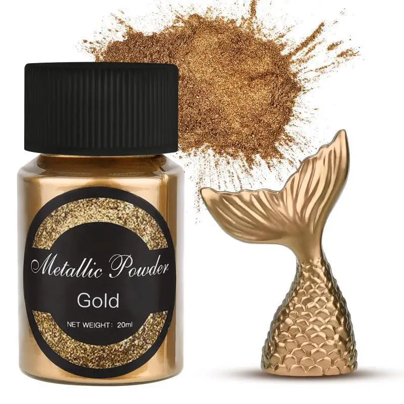 20 Ml Shimmer Metallic Gold Silver Color Pigment Pearlescent Colorant Pearl Pigment Dye UV Resin Epoxy Colour Jewelry Making