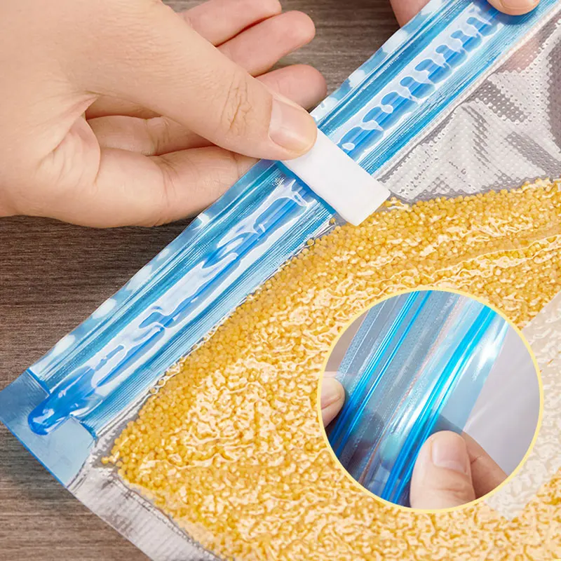 Reusable Vacuum Food Storage Zipper Bags Set Electric Handheld Vacuum Sealer Pump Sous Vide Bag with Hand Pump Bag for Sous Vide