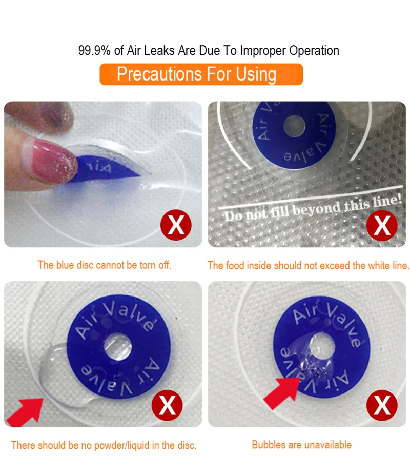 Reusable Vacuum Food Storage Zipper Bags Set Electric Handheld Vacuum Sealer Pump Sous Vide Bag with Hand Pump Bag for Sous Vide
