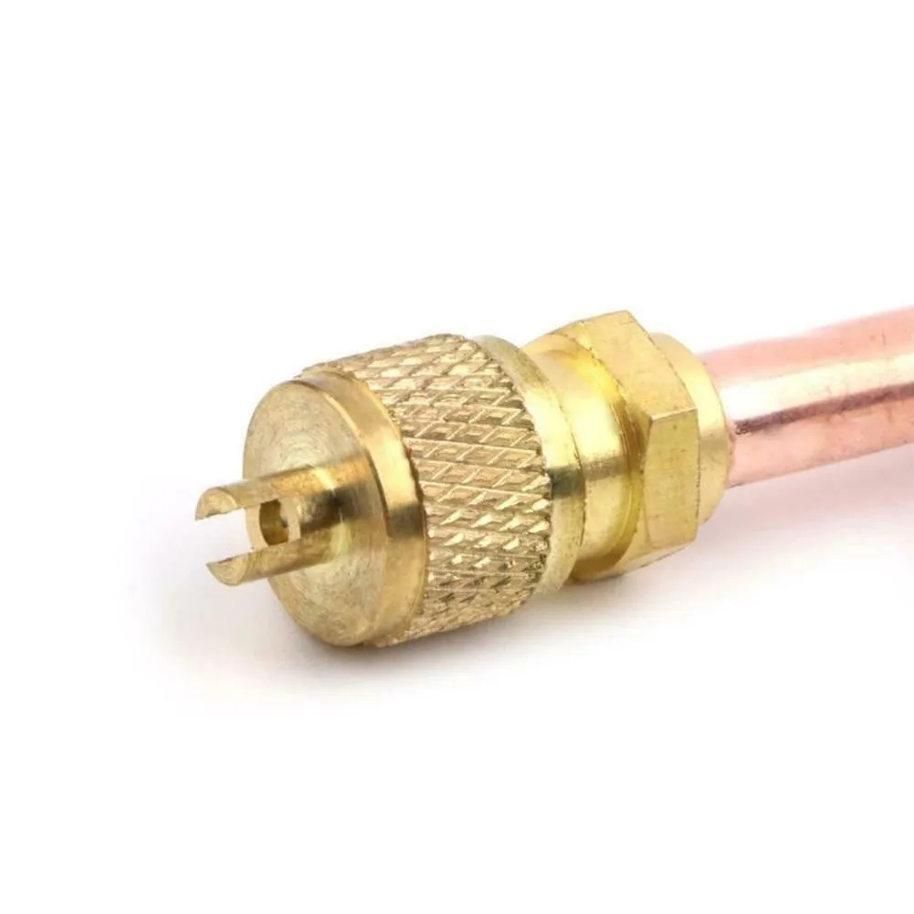 5PCS Air Conditioner Refrigeration Access Valves Copper Tube Filling Part Home DIY Power Tool Part