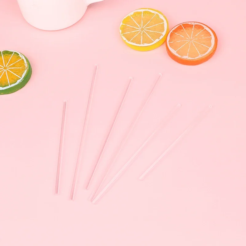 50/100Pcs Chocolate White Acrylic Lollipop Stick Great Reusable Candy Dessert Bakeware Kitchen Dining Bar Home Garden