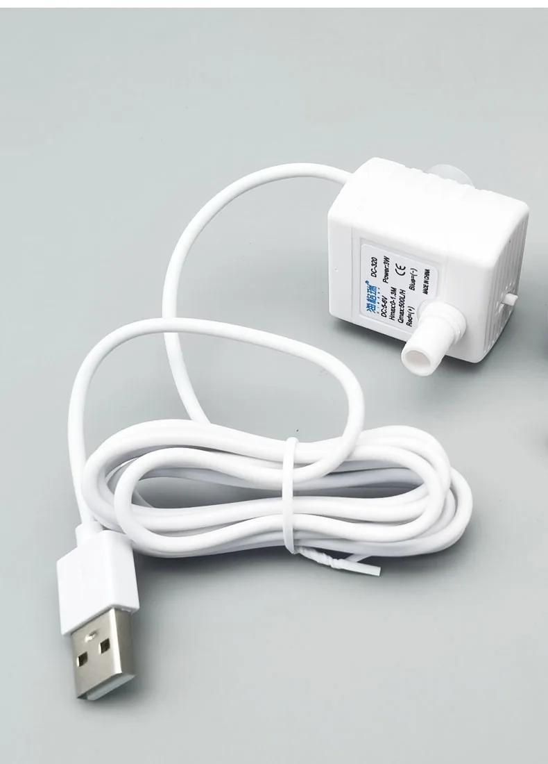 New 3W 500L/H Mini USB Water Electric Pump 5V USB Submersible Pumps Pet Water Dispenser For Pool Fountain Rockery Filter Pump