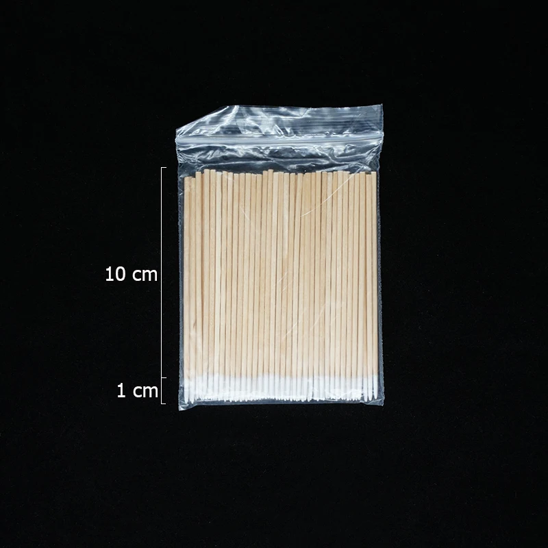 300Pcs Nails Wood Cotton Swab Clean Sticks Nail Polish Remover Art Tools Wooden Cotton Head Manicure Corrector Nail Polish Tool