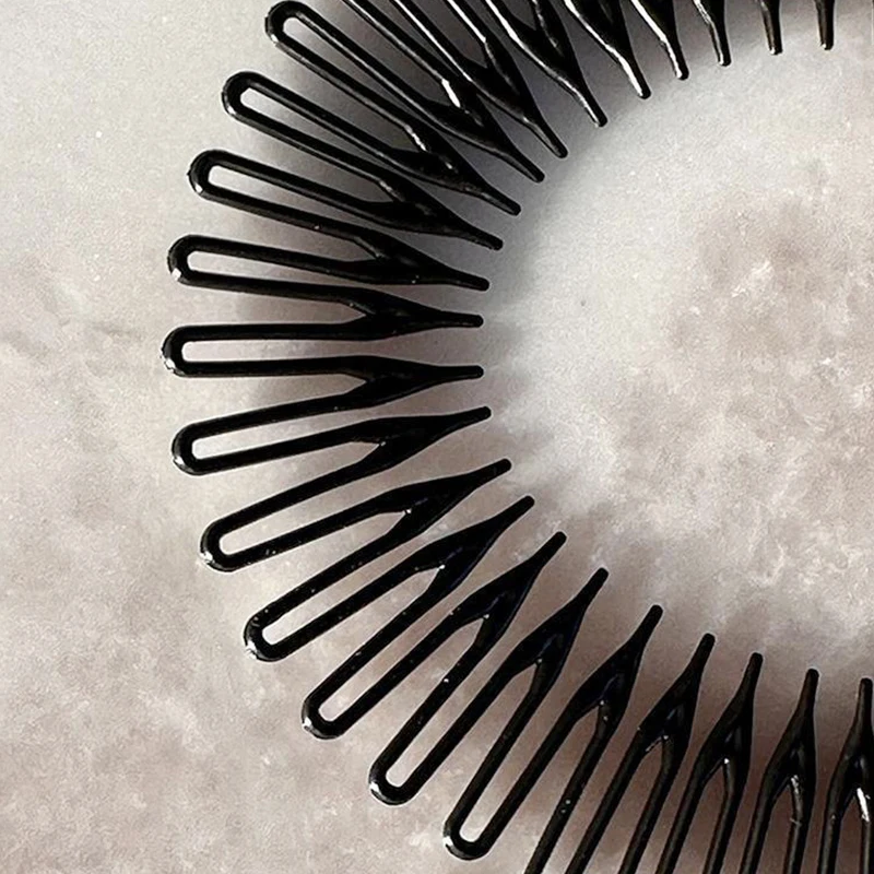 1Pc/lot Women Invisible Broken Hair Hairpin Adult Full Circle Stretch Flexible Comb Teeth Headband Hair Hoop Styling Accessories