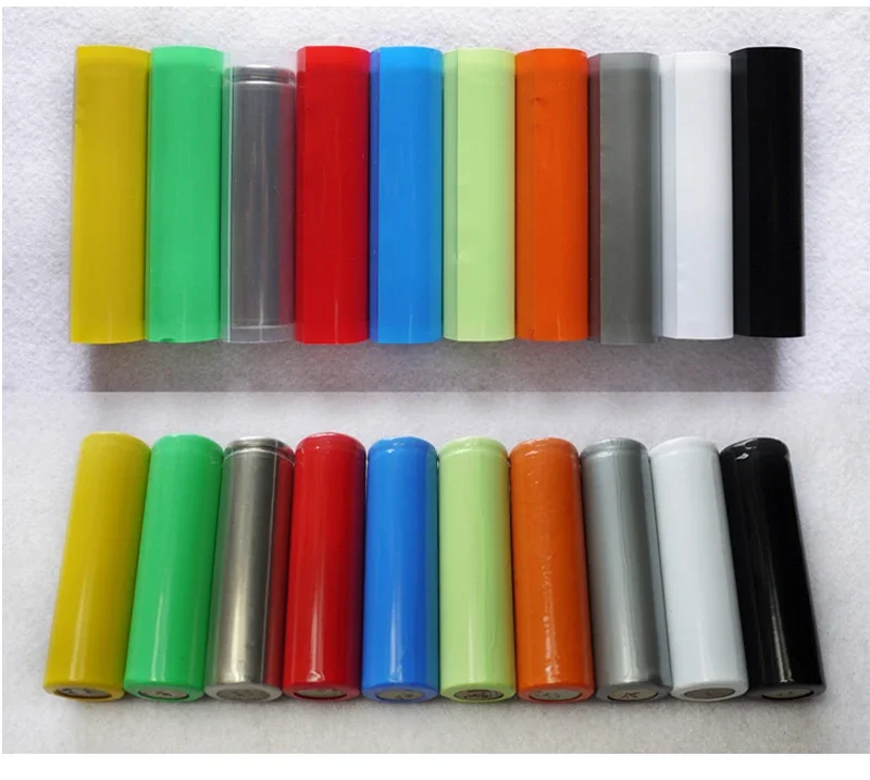 20/100/500pcs 18650 PVC Heat Shrink Wrap Pre-cut Insulated Wrapping Sleeving Shrinkable Heat-shrink Tubing Battery Film Case
