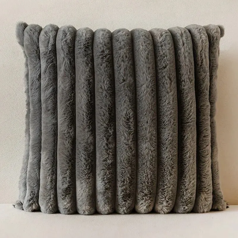 1pc Stripe Corduroy Pillow Case Creative Home Fabric PillowCushion For Sofa Bedroom Car, Home Decoration Home Decor Room Decor