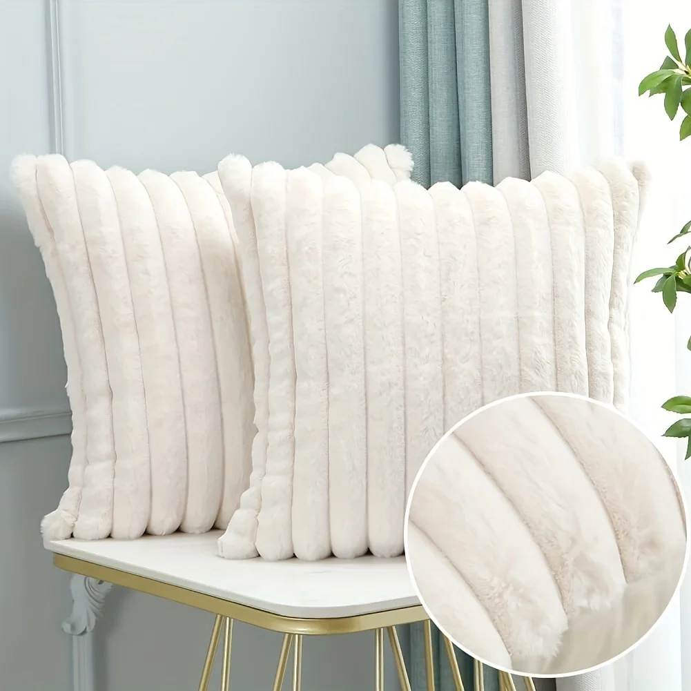1pc Stripe Corduroy Pillow Case Creative Home Fabric PillowCushion For Sofa Bedroom Car, Home Decoration Home Decor Room Decor