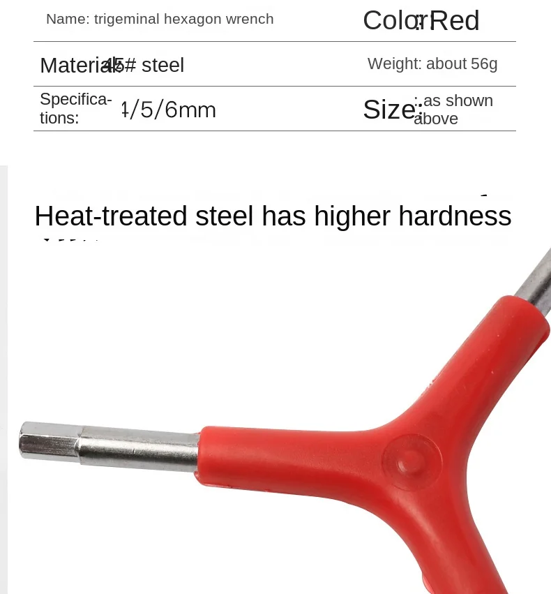 1pc Y Shape Bike Allen Wrench Internal Hexagon Wrenches 4mm 5mm 6mm MTB Road Bicycle Cycling Hex Key Tools