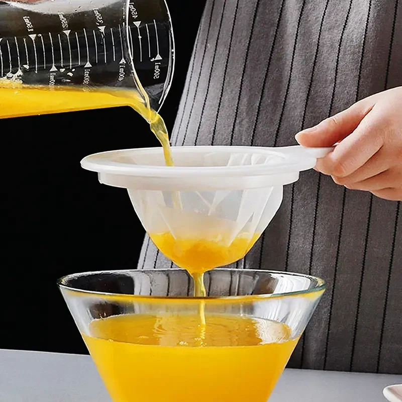 Soy Milk Wine Filter Bag Nut Milk Bag Tea Coffee Oil Yogurt Filter Net Mesh Kitchen Food Reusable Nylon Filter Bags Strainer