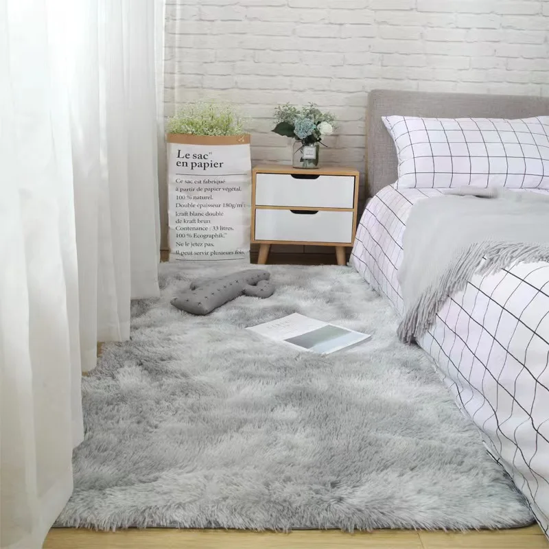VIKAMA Fluffy Rugs Shaggy Bedroom Area Rugs Shaggy Non-Slip Rugs, Machine Washable Soft Shaggy Rugs Modern Soft Plush Rugs