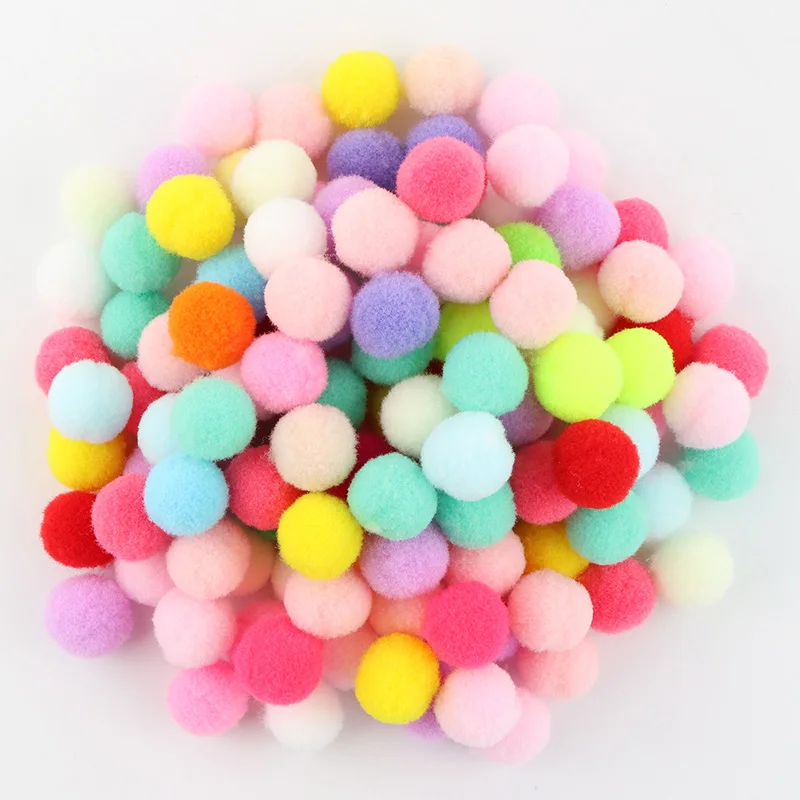Wholesale Pom Pom Balls 8mm 10mm 15mm 20mm 25mm 30mm Fluffy Soft Pompoms Ball DIY Handmade Toys Decoration Sewing Craft Supplies