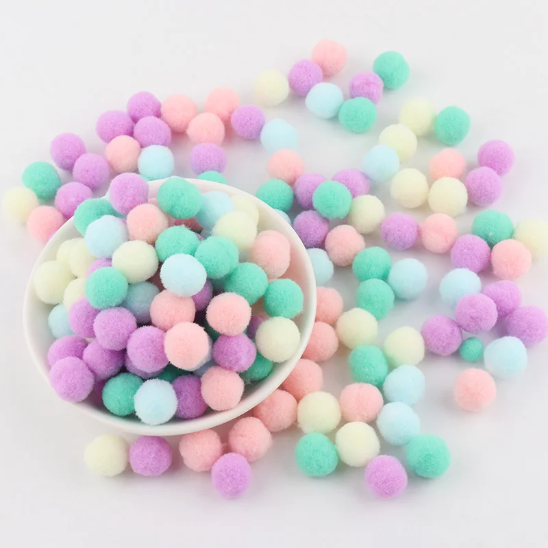 Wholesale Pom Pom Balls 8mm 10mm 15mm 20mm 25mm 30mm Fluffy Soft Pompoms Ball DIY Handmade Toys Decoration Sewing Craft Supplies