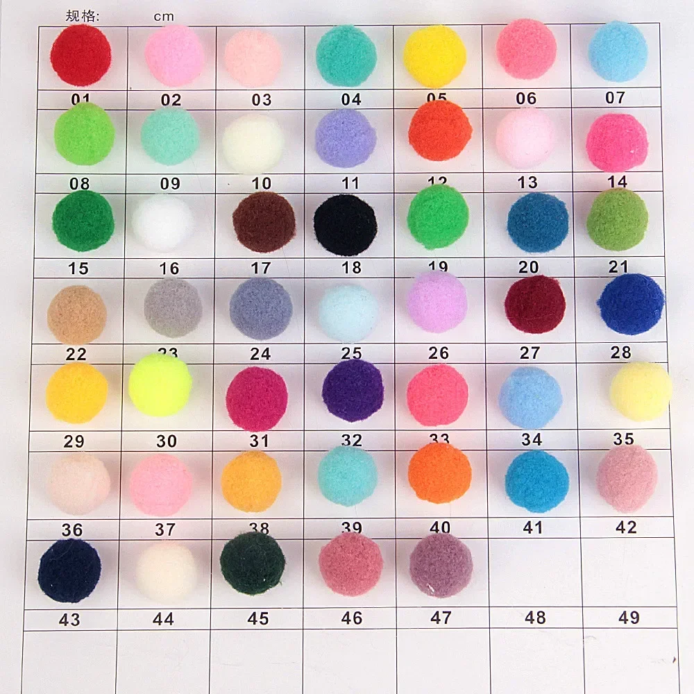 Wholesale Pom Pom Balls 8mm 10mm 15mm 20mm 25mm 30mm Fluffy Soft Pompoms Ball DIY Handmade Toys Decoration Sewing Craft Supplies