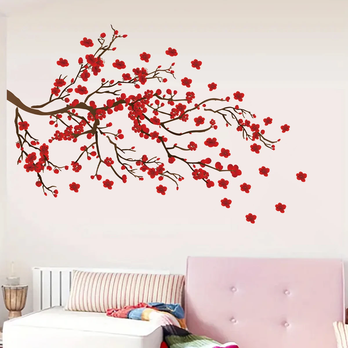 Watercolour Bird Flower Wall Stickers Living Room Decoration for Bedroom Wall Decals Kids Room Baby Nursery Home Decor Girl Gift