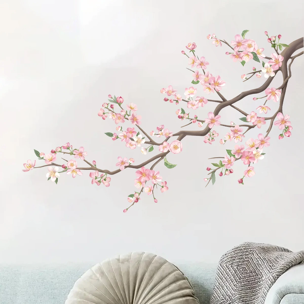 Watercolour Bird Flower Wall Stickers Living Room Decoration for Bedroom Wall Decals Kids Room Baby Nursery Home Decor Girl Gift