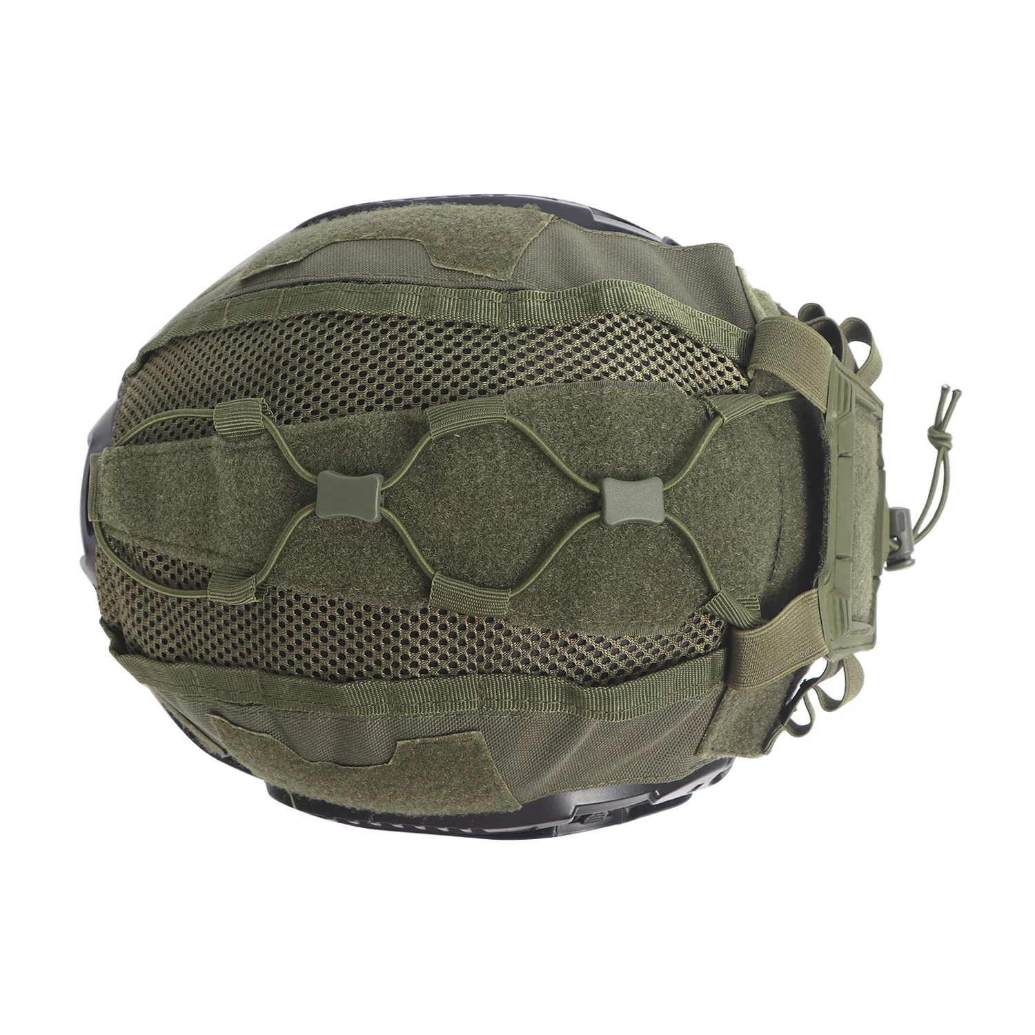 Tactical Helmet Cover Set for Maritime Helmet, NVG Battery Pouch, Hunting Hybrid Mesh Cover for Bump & Ballistic Helmets